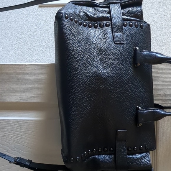 Like New RARE Coach Swagger 37 Satchel Ombré Rivets in black leather - Picture 12 of 14